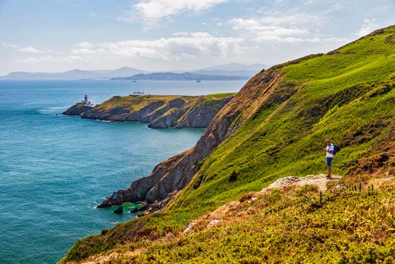 Percorrendo os desfiladeiros da península de Howth